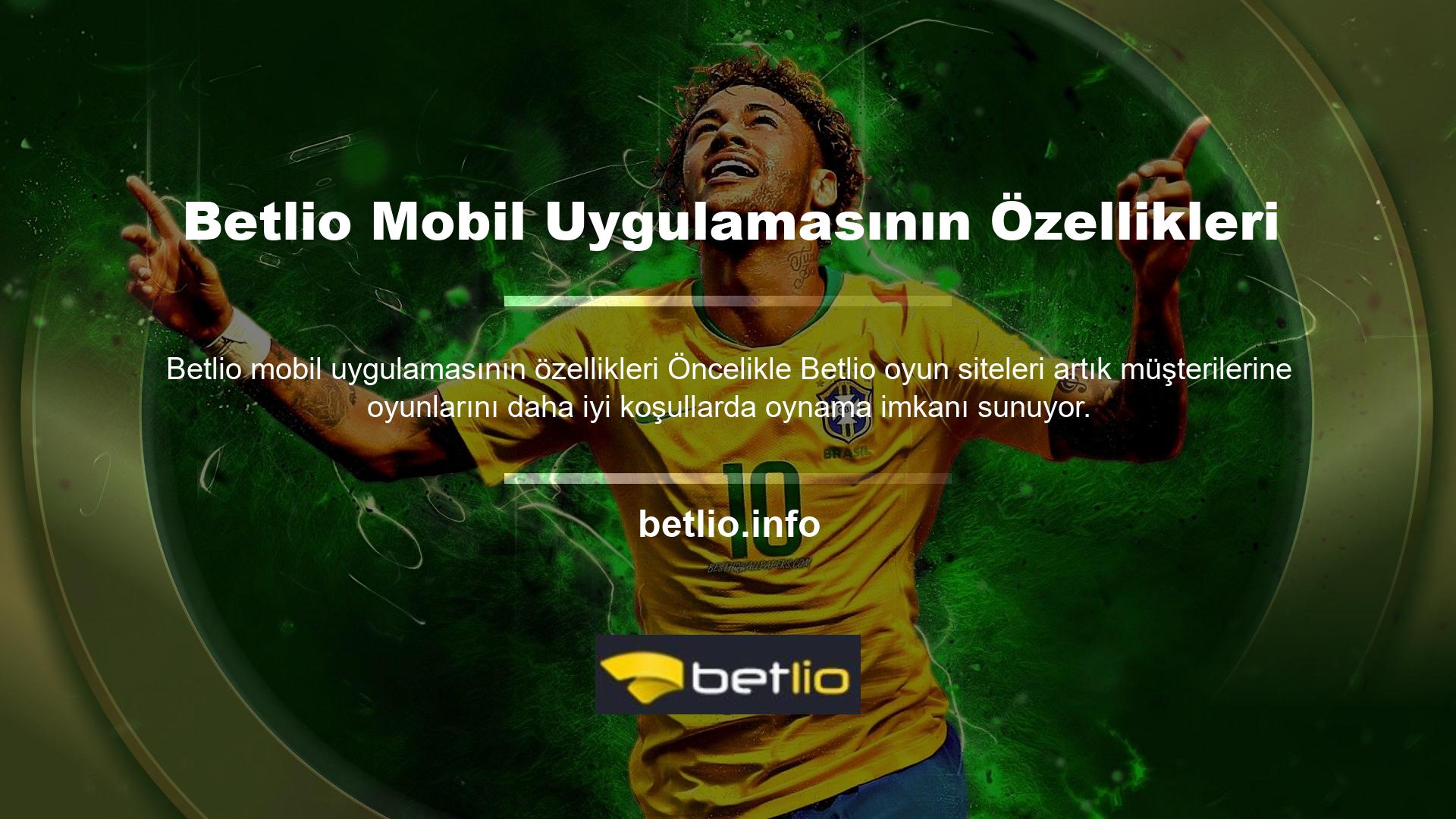 Ancak Betlio oyun sitesinin mobil uygulaması da bulunmaktadır